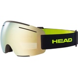 Head Unisex – Adult F-LYT Goggles Skibrille, Lime/schwarz, M