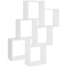 vidaXL Wandregal Würfelregal 78 x 15 x 93 cm Weiß