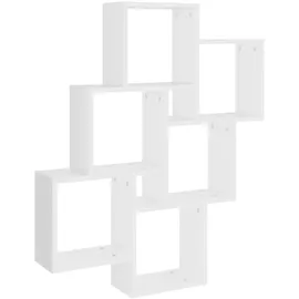 vidaXL Wandregal Würfelregal 78 x 15 x 93 cm Weiß