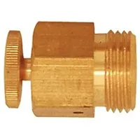 Riegler Ablass- und Entlüftungsventil, Messing, gerade Form, G 1/4