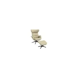 flexlux Relaxsessel More 90 x 107 x 89 cm Beige, drehbar, ergonomisch, mit Kopfteil