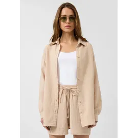 QS Hemdbluse aus Musselin beige XS
