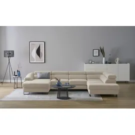 Switch Eckcouch Flachgewebe 3-Sitzer Beige
