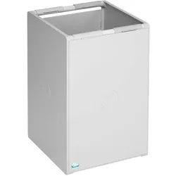 PROREGAL Robustes Abfall- und Wertstoffsammelsystem 1-Fach | ohne Deckel | 60 Liter, HxBxT 57x36x40,5cm | Kunststoff | Grau | Mülleimer Abfalleimer