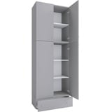 MID.YOU Kleiderschrank »Lona«, grau 70x200x39 cm,