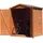 Promadino Geräteschrank Rhön 2 x 1,5 m Braun