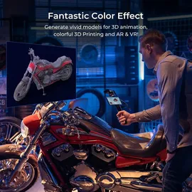 Creality CR-Scan Ferret 3D-Scanner, 0,1 mm Genauigkeit, und mm Aufloesung. 10?FPS Scannen, schwarzer Objekte mit Anti-Shake-Lin...