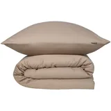 SCHIESSER Bettwäsche »Ella seidenmattes Premiumbettwäscheset aus feinstem Baumwollsatin«, Made in Green braun