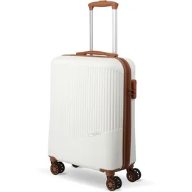 Travelite Bali 4-Rollen Cabin S 55 cm / 34 l weiß/cognac