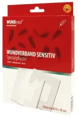 WUNDmed® Wundverband sensitiv Spezialpflaster 03-017 , 1 Packung = 5 Stück (80 x 100 mm)