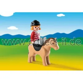 Playmobil 1.2.3 Reiterin mit Pferd 6973