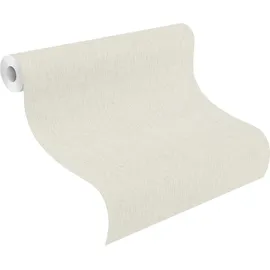 Rasch Textil Vliestapete Uni Sky Lounge 10,05 x 0,53 m 300 g beige 608649