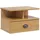 vidaXL Nachtschrank Hill 40 x 31 x 27 cm Honigbraun