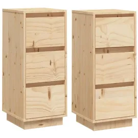 vidaXL Kinderkommode vidaXL 32 x 34 x 75 cm Kiefer massiv braun