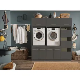laundreezy Mehrzweckschrank-Set LAUNDREEZY LDSK11 185 x 200 x 67,5 cm Grau