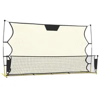 VidaXL Fußball-Rebounder Schwarz und Gelb 183x85x120 cm Polyester