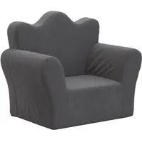 vidaXL Kindersofa vidaXL Anthrazit weich plüsch