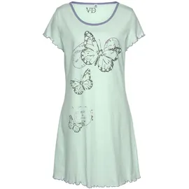 vivance dreams by lascana Nachthemd mit Schmetterling Motiv Grün 52/54