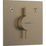 Hansgrohe DuoTurn E Mischer Unterputz, 2 Verbraucher, 2 Funktionen, eckige Rosette, 75417