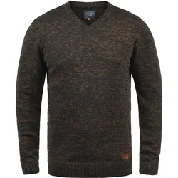 Strickfleece-Pullover BLEND "Strickpullover BHDansel", Herren, Gr. S, orange (burned orange), Obermaterial: 50% Baumwolle CO. 50% Polyacryl PAN., Pullover