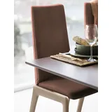 Polsterstuhl STRESSLESS "Laurel", braun (copper paloma, schwarz), B:57cm H:105cm T:60cm, Leder PALOMA: PALOMA ist ein durchgefärbtes Semianilin-Möbelleder mit natürlicher Narbung., Stühle, Polsterstuhl, High Back, Größe L, mit abgerundeten Beinen in Schwarz