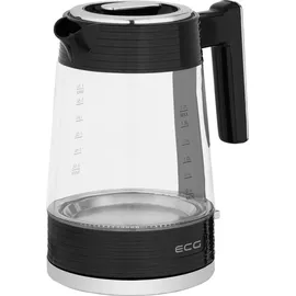 ECG RK 1750 Stripe Wasserkocher 1,7 L 2200 W Schwarz