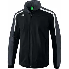 Erima Allwetterjacke Schwarz/Weiß/Dunkelgrau 116