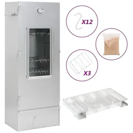 vidaXL Räucherofen mit Kaltrauchgenerator 44,5 x 29 x 110 cm Verzinkter Stahl V3200770