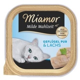 Miamor Milde Mahlzeit Geflügel & Lachs 32 x 100 g