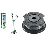 Bosch Home and Garden 06008C1D04 Bosch Rasentrimmer UniversalGrassCut 18V-26 (ohne Akku, Schnittkreisdurchmesser: 26cm, verstellbare Handgriffe) & Bosch Fadenspule EasyGrassCut (Länge:4m, Dicke:1.6mm)