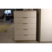 aea Kommode mit 4 Schubladen 45 x 112 x 80 cm Weiß