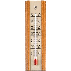 10x TFA Zimmer-Thermometer Eiche, Thermometer + Hygrometer