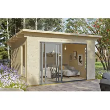 SKANHOLZ Gartenhaus Tournai 2 4,80 x 3,80 m Beige