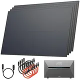 Solarway Balkonkraftwerk All In One mit Speicher 2000W komplett Steckdose - 2,7 kWh Anker, Prismatische LiFePO4-Zellen, 2,7 kWh Anker SOLIX 3 E2700 Pro schwarz