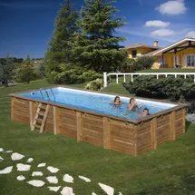 Braga rechteckig 815 x 421 x 146 cm Echtholz