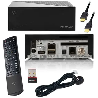 VU+ Zero 4K 1x DVB-S2X Multistream Tuner Linux SAT Receiver Schwarz PremiumX PX150 MINI W-LAN Stick Wireless USB