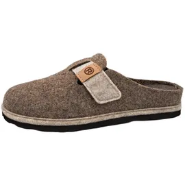 ROHDE Damen Pantoffel Filz Hausschuh Klettverschluss Wechselfußbett D.Meran 6812, Größe:38 EU