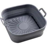 INF Zusammenklappbare quadratische Silikonform für Fritteuse 17,5 cm