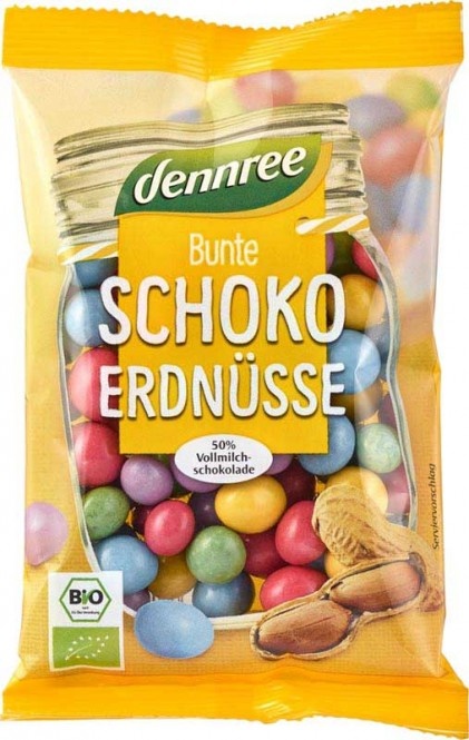 dennree Schoko Erdnüsse bio