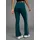 fayn sports FAYN SPORTS, Damen, Gr. 24, K + L Gr, blau (schwarz petrol), Jersey, Obermaterial: 90% Baumwolle, 10% Elasthan, unifarben mit Farbeinsatz, bootcut fit lang, Hosen Leggings, Logo als Reflektorprint