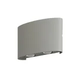 Paul Neuhaus LED-Aussenwandleuchte 4-flammig 13 cm 8 W silber 4,0 cm