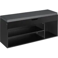 Tectake Natalya 104 x 49 x 30 cm gepolstert / schwarz