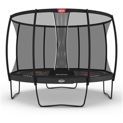 Berg Gartentrampolin BERG Trampolin rund Elite Regular 430 Grau Levels + Safety Net DLX XL