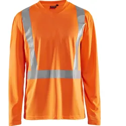 Warnschutz Langarm-Shirt "3383" UV-Schutz - S - Orange