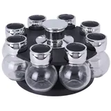 neuetischkultur GEWÜRZKARUSSELL 8 TEILIG GRÖSSE GLAS DIA 6XH8,5