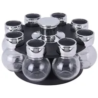 neuetischkultur GEWÜRZKARUSSELL 8 TEILIG GRÖSSE GLAS DIA 6XH8,5
