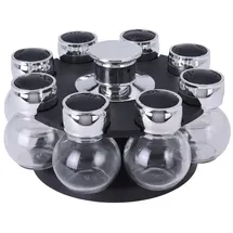 neuetischkultur GEWÜRZKARUSSELL 8 TEILIG GRÖSSE GLAS DIA 6XH8,5
