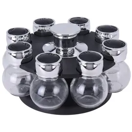 neuetischkultur GEWÜRZKARUSSELL 8 TEILIG GRÖSSE GLAS DIA 6XH8,5