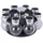 neuetischkultur GEWÜRZKARUSSELL 8 TEILIG GRÖSSE GLAS DIA 6XH8,5