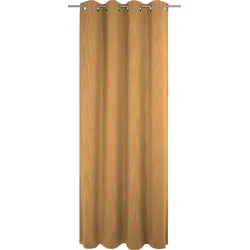 Vorhang ADAM "Uni Collection" Gr. 3, gelb (curry), B:145cm H:225cm, Baumwolle (Bio-Baumwolle), Gardinen